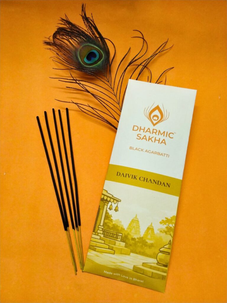 Daivik Chandan Agarbatti - sandalwood incense sticks for pooja by Dharmic Sakha