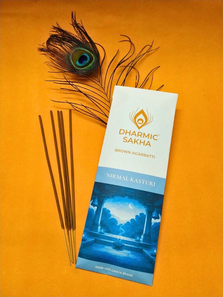 Nirmal Kasturi Agarbatti - Kasturi musk incense sticks for pooja by Dharmic Sakha