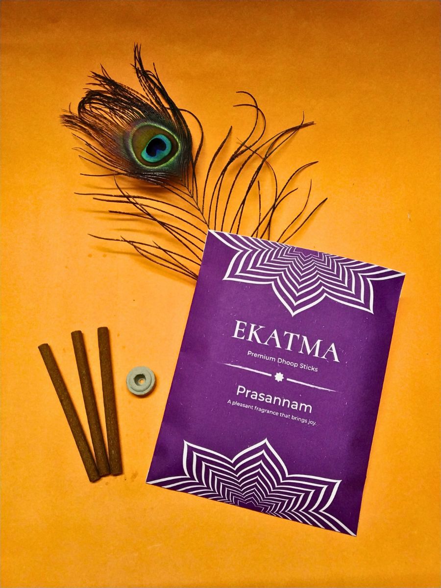 Ekatma Prasannam Premium Pooja Dhoop Sticks | Bambooless Incense Sticks