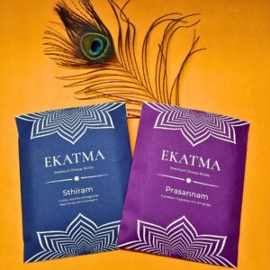 Ekatma Prasannam-Sthiram Premium Pooja Dhoop Sticks Combo | Bambooless Incense Sticks