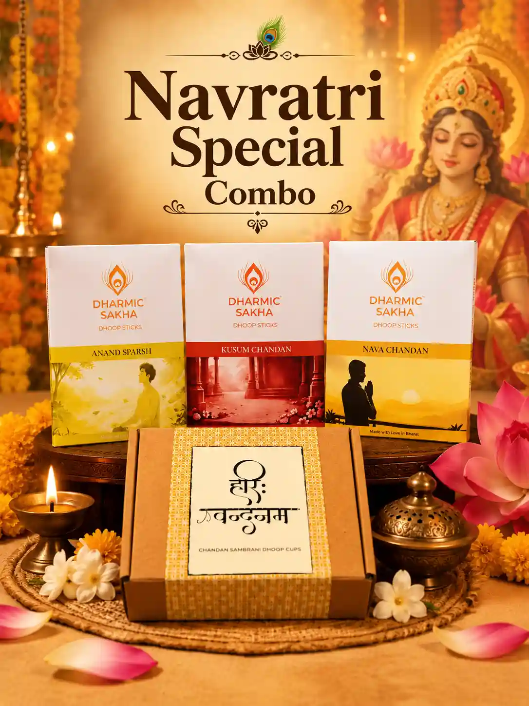 Navratri Special Combo | Choose Any 3 Dhoop Sticks Pack & Any 1 Dhoop Cups Pack