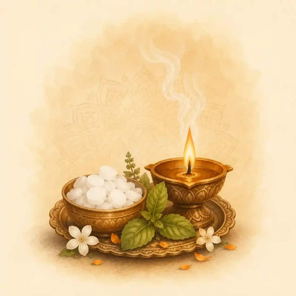Natural kapur for aarti