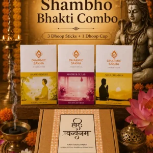 Shambho Bhakti Combo with dhoop sticks and Loban Guggal Sambrani Dhoop Cups for Shiv Pooja